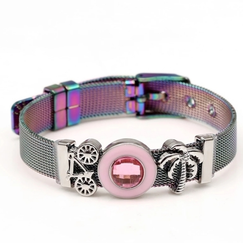 Colorful mesh bracelet
